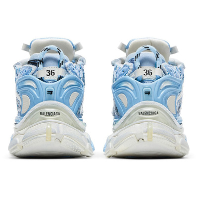 Кросівки Balenciaga Runner White Light Blue 677402 W3RB2 9744 (Блакитний) - фото 4 
