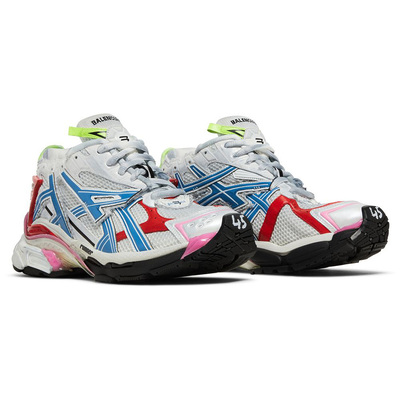Кроссовки Balenciaga Runner White Red Blue Pink (Белый) - фото 2 