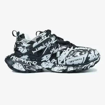 Кросівки Balenciaga Track Graffiti Black White