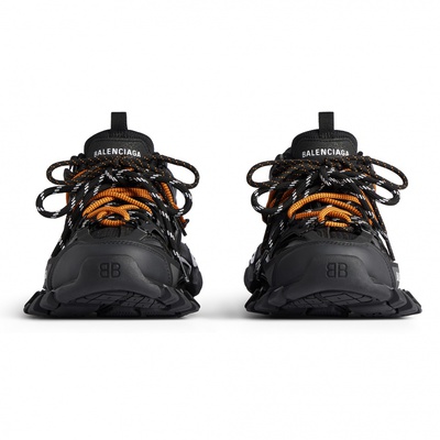 Кросівки Balenciaga Track Trail Laces Black/Orange 800592WTRHK1000 (Чорний) - фото 4 