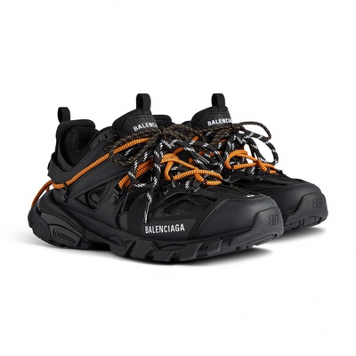 Кросівки Balenciaga Track Trail Laces Black/Orange 800592WTRHK1000 (Чорний) - фото 2 