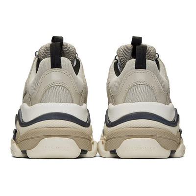 Кросівки Balenciaga Triple S Beige Black White 524039 W09O6 9787 (Бежевий) - фото 4 