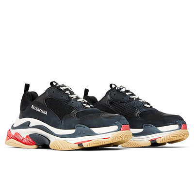 Кроссовки Balenciaga Triple S Black White Red (Черный) - фото 2 
