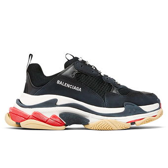 Кроссовки Balenciaga Triple S Black White Red