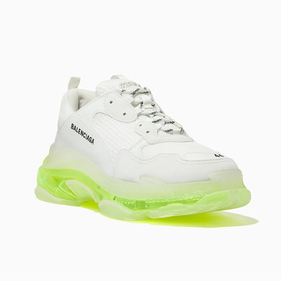 Кросівки Balenciaga Triple S Clear Sole White Fluo Yellow 541624W2FR19073 (Білий) - фото 2 