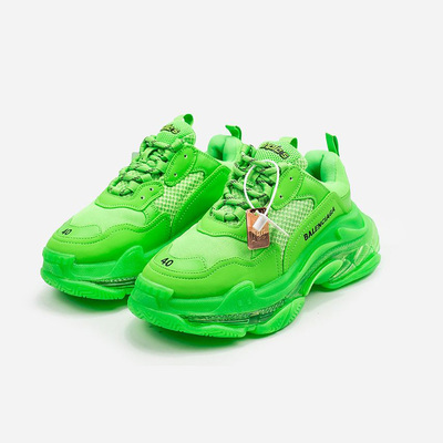 Кросівки Balenciaga Triple S Neon Green (Зелений) - фото 2 