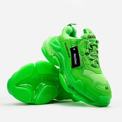 Кросівки Balenciaga Triple S Neon Green (Зелений) - фото 3 
