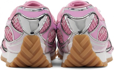Кросівки Bottega Veneta Orbit Pink & Silver (Рожевий) - фото 4 