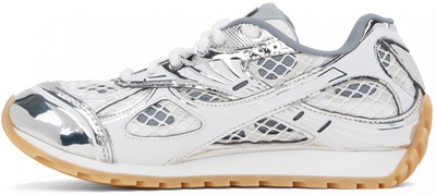 Кросівки Bottega Veneta Orbit Silver & White 241798F128007 (Білий) - фото 3 