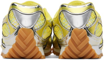 Кросівки Bottega Veneta Orbit Silver & Yellow (Жовтий) - фото 4 