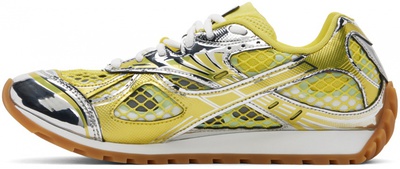 Кросівки Bottega Veneta Orbit Silver & Yellow (Жовтий) - фото 3 