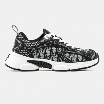 Кросівки Dior Chrono Monogram Black White