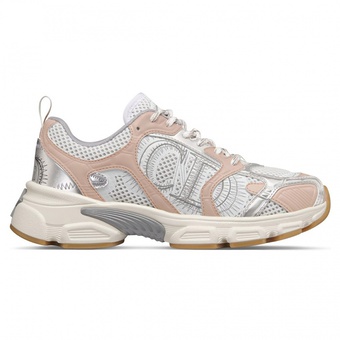 Кроссовки Dior Chrono Sneaker White Mesh with Nude