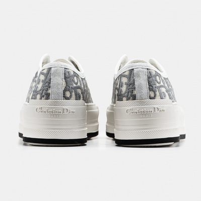 Кроссовки Dior B23 Platform White Grey (Серый) - фото 4 