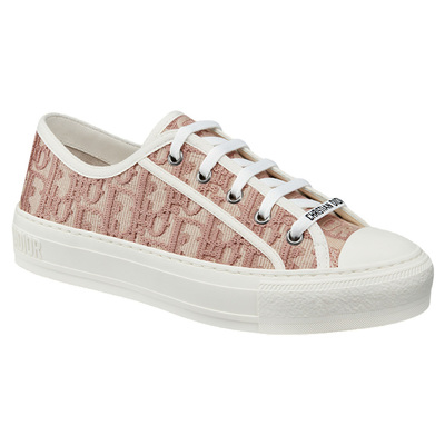 Кеды Dior Walk’n’Dior Oblique Embroidered Cotton Nude KCK211OBE-S21U (Розовый) - фото 2 