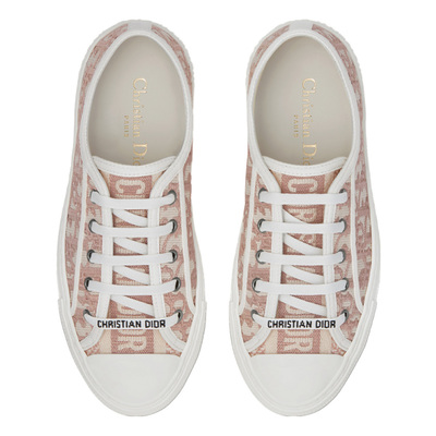 Кеды Dior Walk’n’Dior Oblique Embroidered Cotton Nude KCK211OBE-S21U (Розовый) - фото 3 