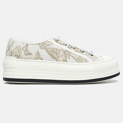 Кросівки Dior Walk n Dior Platform White Grey Platform Gold Butterfly (Білий) - фото 1 Keedy