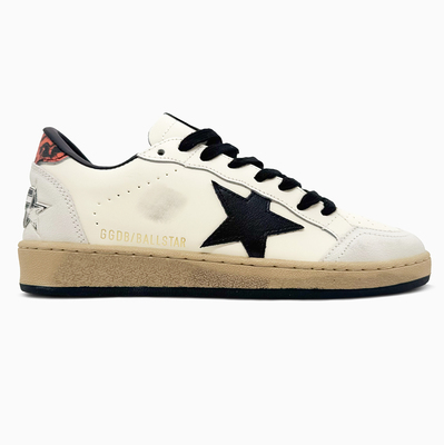 Кросівки Golden Goose Ball Star White Nappa Black Star (Білий) - фото 1 Keedy