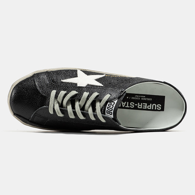 Мюлі Golden Goose Superstar Mule Black White (Чорний) - фото 3 