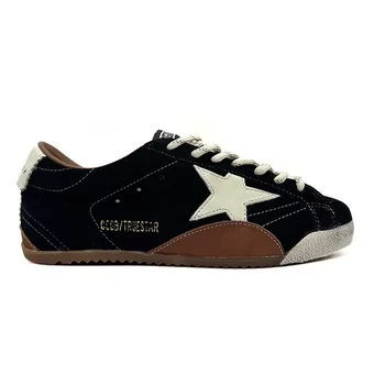 Кросівки Golden Goose True Star Velvet Black Brown White