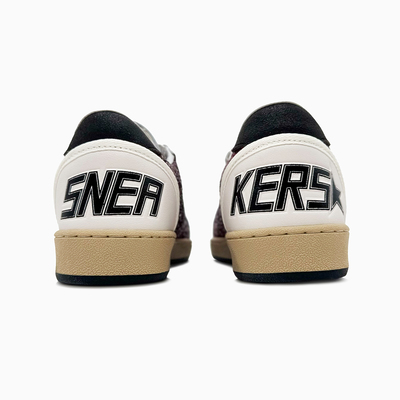 Кросівки Golden Goose Wmns Ball Star Bordeaux Glitter GWF00117 F006123 40495 (Бордовий) - фото 5 