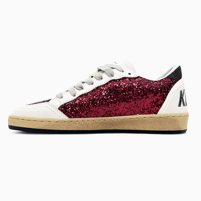 Кросівки Golden Goose Wmns Ball Star Bordeaux Glitter GWF00117 F006123 40495 (Бордовий) - фото 4 