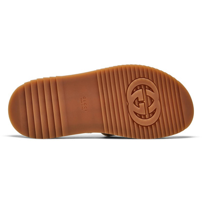Шльопанці Gucci GG Lame Platform 'Camel Monogram' 623212-UKO00-2580 (Коричневий) - фото 5 