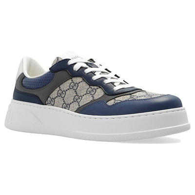 Кросівки Gucci GG Supreme Beige Blue 669582-UPGB0-4273 (Синій) - фото 2 