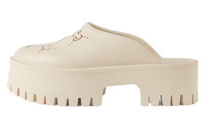 Мюлі Gucci Platform Perforated G 'White Rubber' 663577-JFB00-9022 (Білий) - фото 5 
