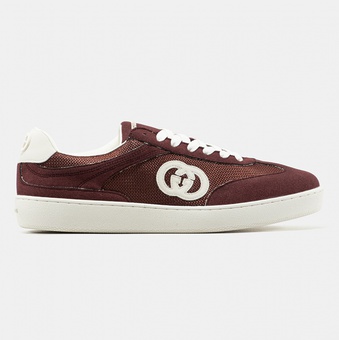 Кроссовки Gucci Screener GG Burgundy White