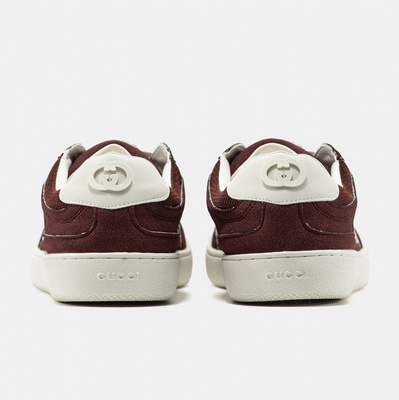 Кеди Gucci Screener GG Burgundy White (Бордовий) - фото 4 