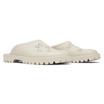 Мюлі Gucci Slip On Cut Out Monogram - Mystic White 655517-JFB00-9022 (Бежевий) - фото 2 