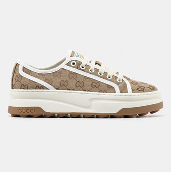 Кеды Gucci GG Interlocking G - Beige