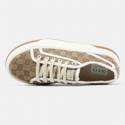 Кросівки Gucci GG Interlocking G - Beige 745997-20Q20-9745 (Коричневий) - фото 3 