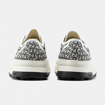 Кроссовки Gucci Tennis 1977 GG Monogram Black/White (Черный) - фото 5 