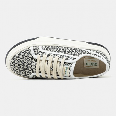 Кроссовки Gucci Tennis 1977 GG Monogram Black/White (Черный) - фото 3 