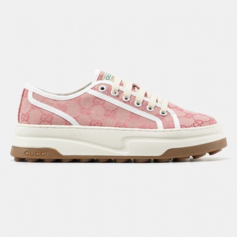Кроссовки Gucci Tennis 1977 GG Monogram Light Pink