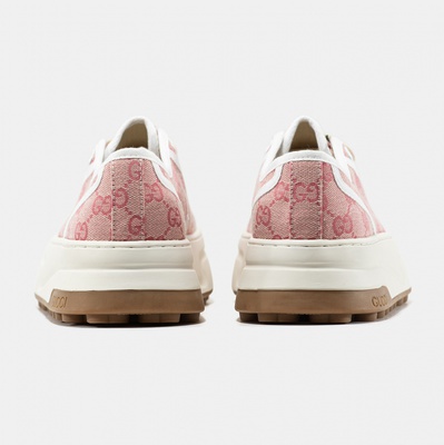 Кеды Gucci Tennis 1977 GG Monogram Light Pink (Розовый) - фото 5 