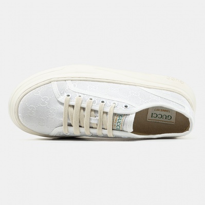 Кеди Gucci Tennis 1977 GG Monogram White (Білий) - фото 4 