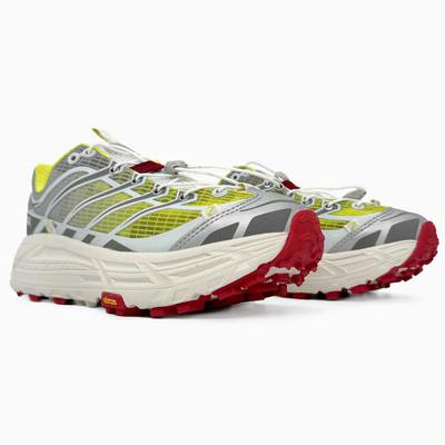 Кросівки Hoka x Nicole McLaughlin Mafate Three2 White Lime Red (Сірий) - фото 2 