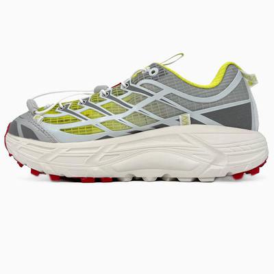 Кросівки Hoka x Nicole McLaughlin Mafate Three2 White Lime Red (Сірий) - фото 3 