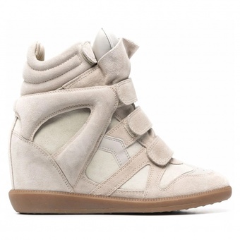 Зимняя обувь Isabel Marant Bekett Beige на танкетке
