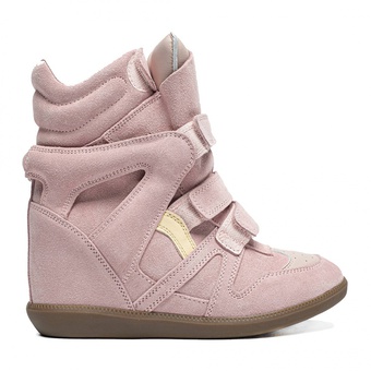 Кросівки Isabel Marant Bekett Pink на танкетці