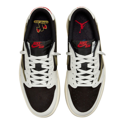 Кросівки Air Jordan 1 Low x Travis Scott 'Olive' DZ4137-106 (Хакі) - фото 4 