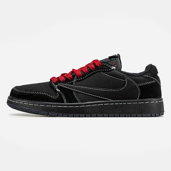 Кроссовки Air Jordan 1 Retro Low x Travis Scott 'Black Phantom'