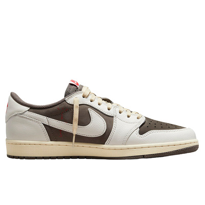 Кроссовки Nike Air Jordan 1 Retro Low Travis Scott Reverse Mocha DM7866-162 (Бежевый) - фото 3 
