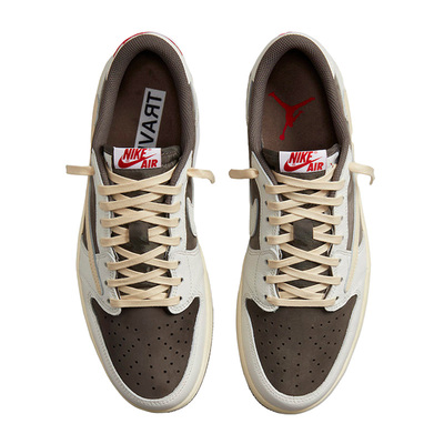 Кроссовки Nike Air Jordan 1 Retro Low Travis Scott Reverse Mocha DM7866-162 (Бежевый) - фото 5 
