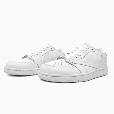 Кросівки Jordan 1 Retro Low Triple White Tumbled Leather 553558-130 (Білий) - фото 2 