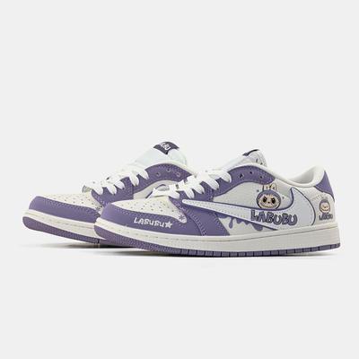 Кросівки Jordan 1 Retro Low x Travis Scott x Labubu Purple (Фіолетовий) - фото 2 