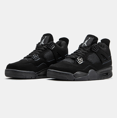 Кросівки Air Jordan 4 Retro Black Cat CU1110-010 (Чорний) - фото 2 